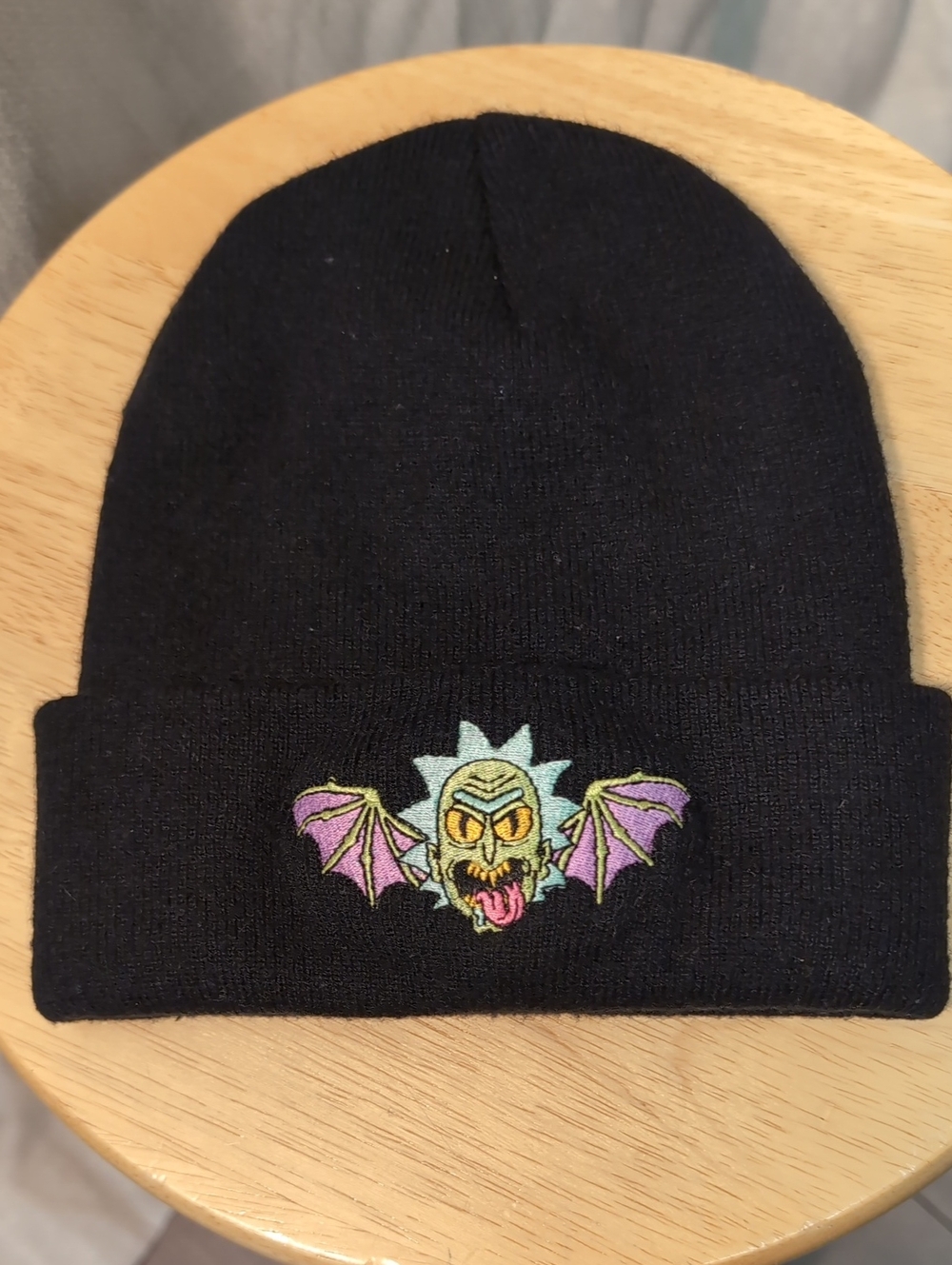 Rick and Morty | Bat Wings Embroidered Cuffed Beanie Hat